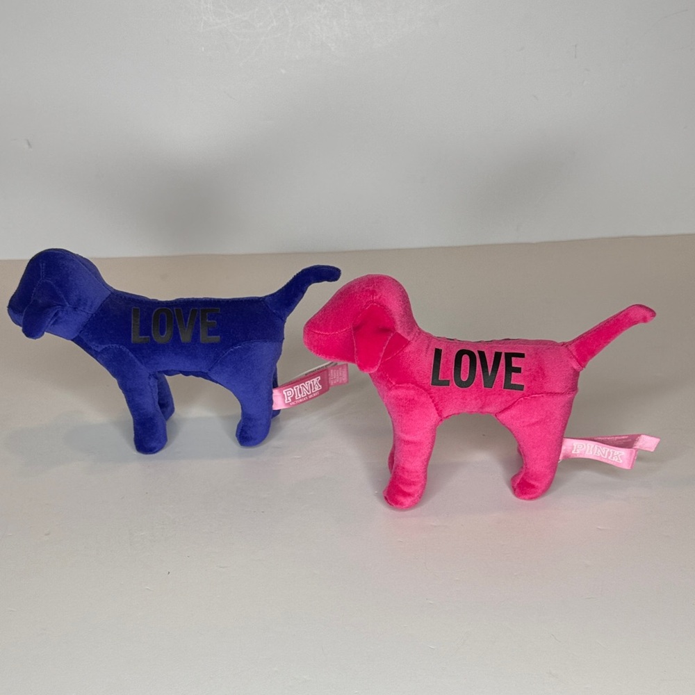 PINK Victoria's Secret Pink and Purple velour dogs